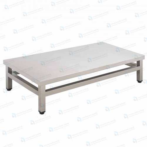 Подтоварник ПТ 1000x500x300, каркас нержавеющая труба, столешница AISI430